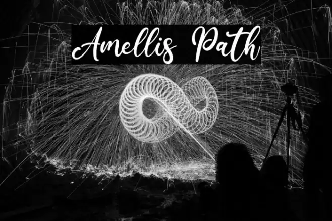 Amellis Path Font examples
