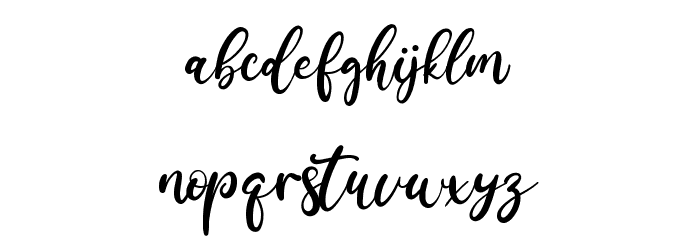 Amellis Path Font LOWERCASE