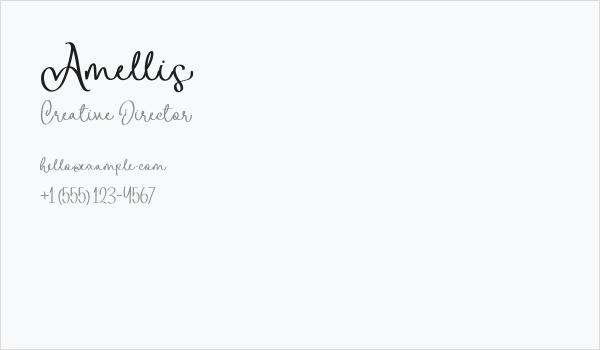 Amellis Business Card