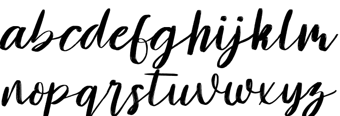 Amelliz Font LOWERCASE