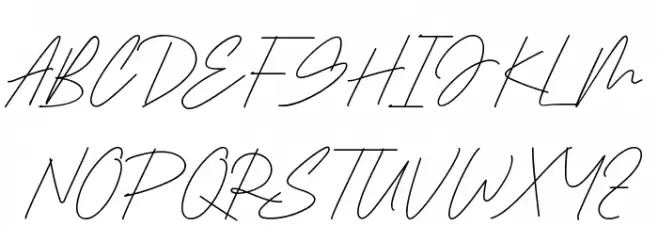 Amelyn Demo フォント 大文字