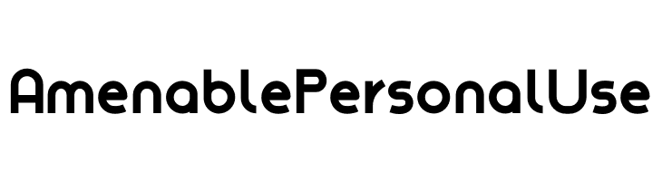 Amenable Personal Use  免费字体下载