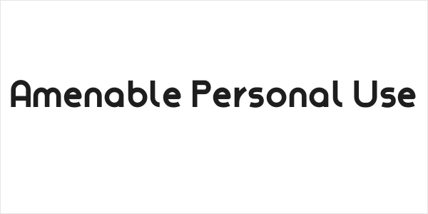 Amenable Personal Use Logo