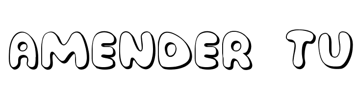 Amender Tu  Frei Schriftart Herunterladen