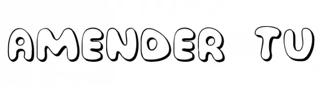 Amender Tu  フリーフォントのダウンロード