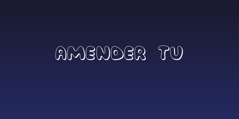 Amender Tu Social Header