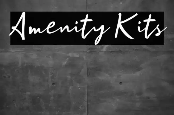 Amenity Kits Font examples
