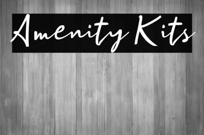 Amenity Kits Font examples