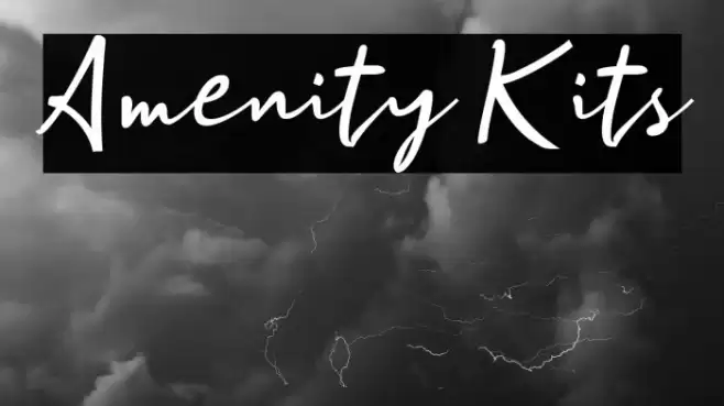 Amenity Kits Font examples