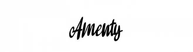 Amenty  フリーフォントのダウンロード