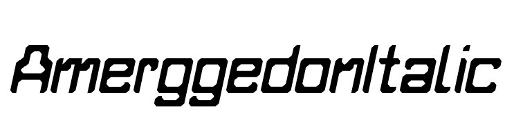 Amerggedon Italic  Free Fonts Download
