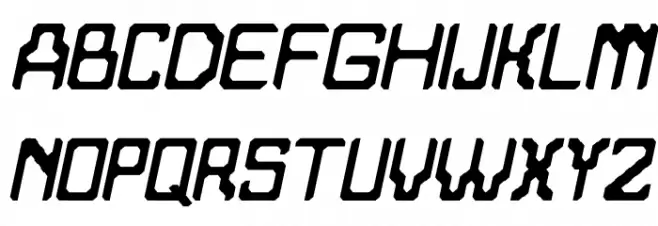 Amerggedon Italic फ़ॉन्ट अपरकेस
