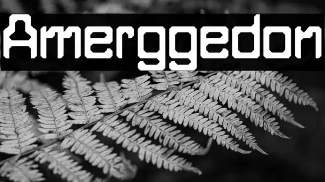 Amerggedon Font examples