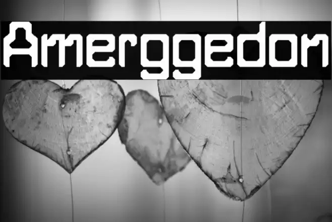 Amerggedon Font examples