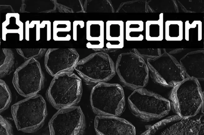Amerggedon Font examples