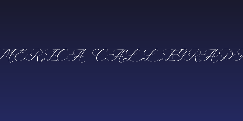 America Calligraphy Social Header