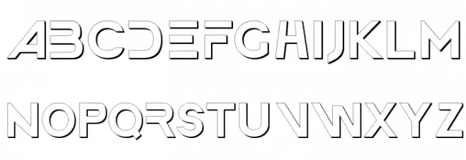 America Faster 3D Schriftart Groß
