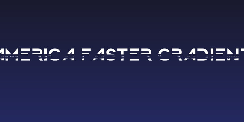 America Faster Gradient Social Header