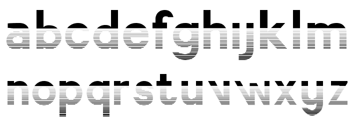 America Faster Gradient Font LOWERCASE