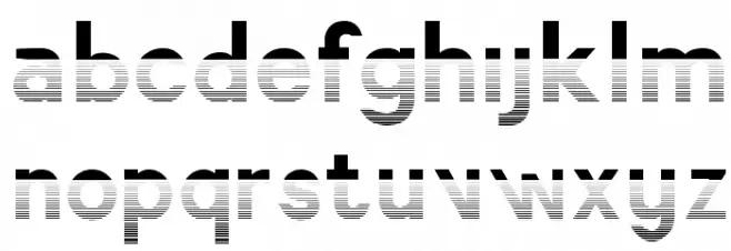 America Faster Gradient Schriftart Kleinbuchstaben