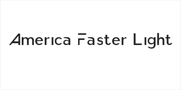 America Faster Light Logo