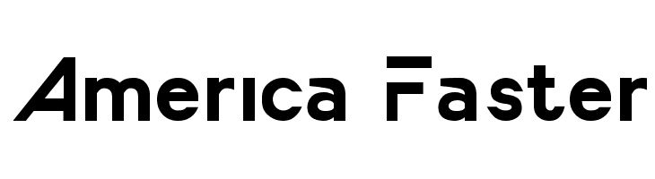 America Faster  les polices de caractères gratuit tlcharger