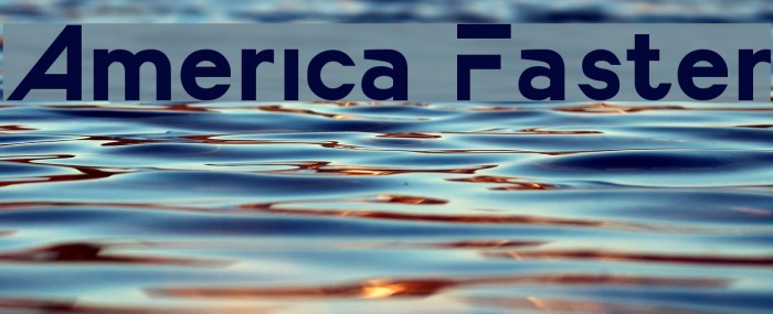 America Faster Font examples
