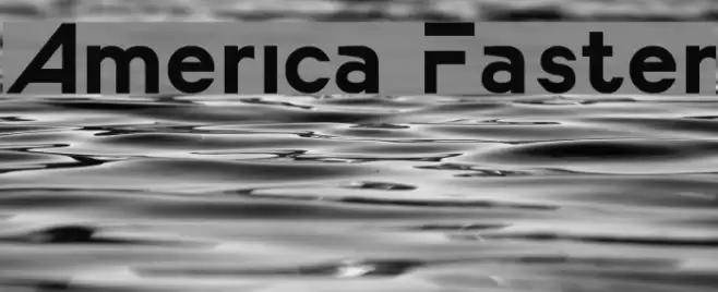 America Faster Font examples