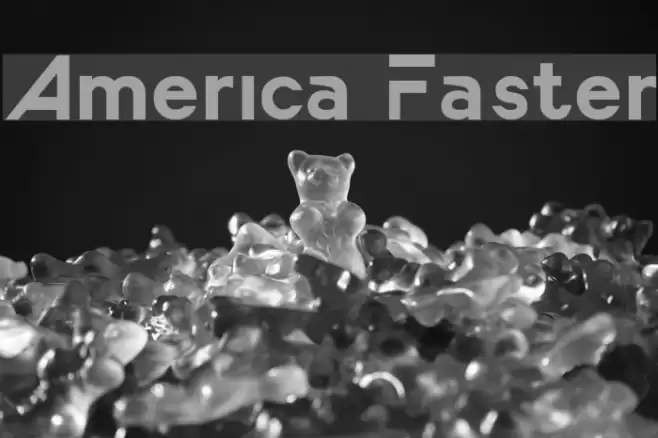 America Faster Font examples