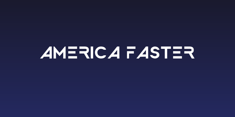 America Faster Social Header