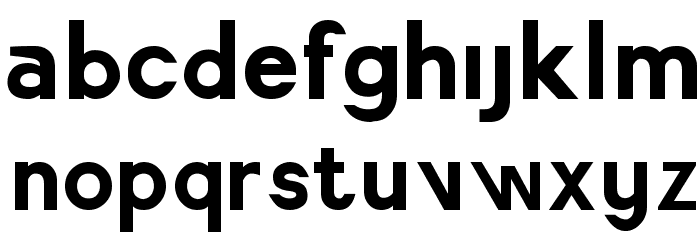 America Faster Font LOWERCASE