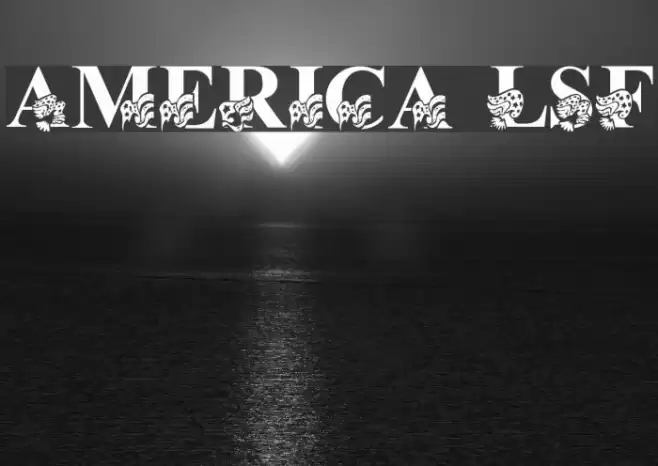 America LSF Font examples