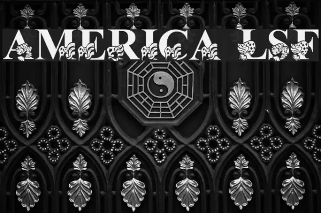 America LSF Font examples