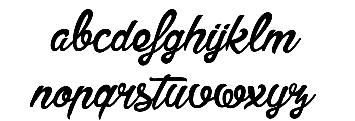 America and Stars Font LOWERCASE