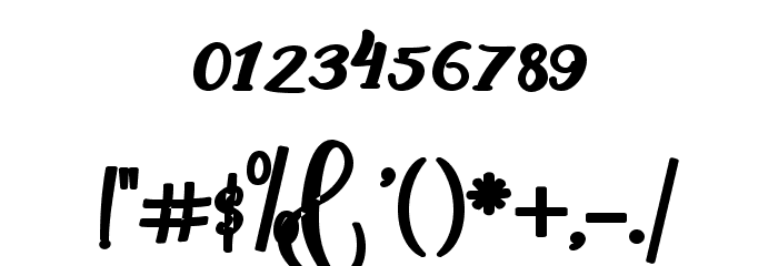 America Font OTHER CHARS
