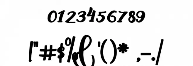 America Font OTHER CHARS