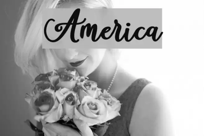 America Font examples