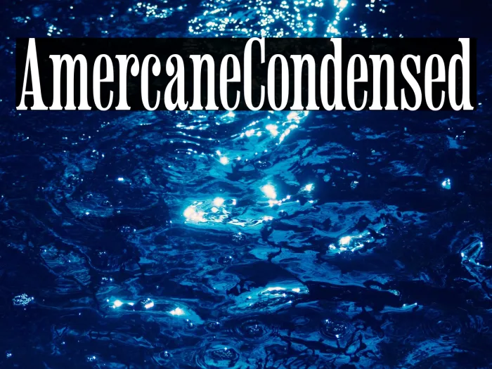 Americaine Condensed Example 2