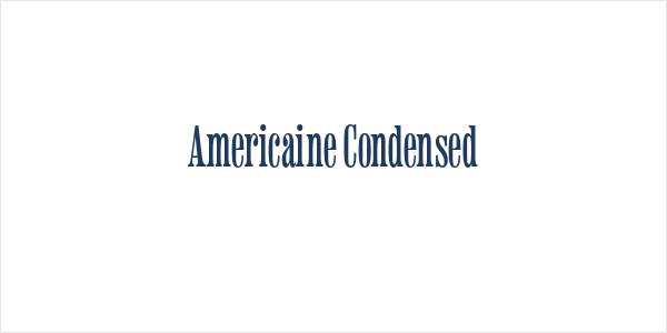 Americaine Condensed Logo
