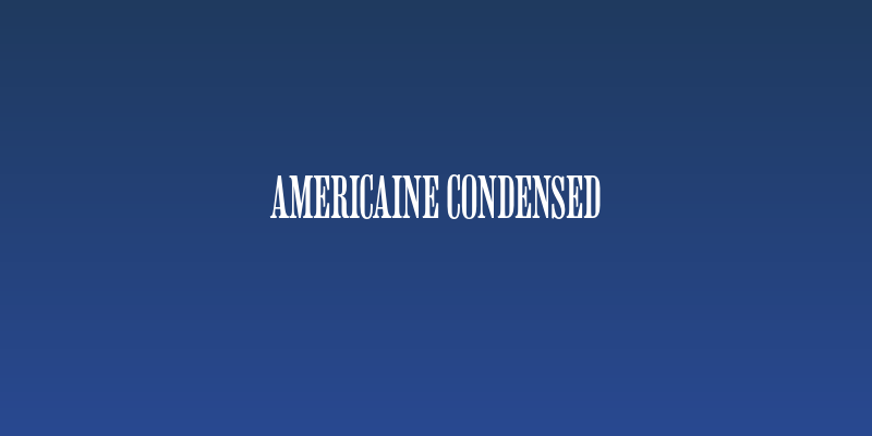 Americaine Condensed Social Header