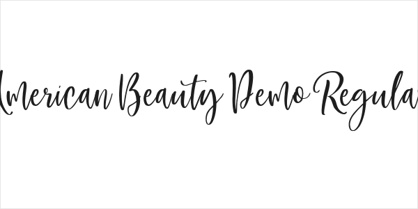 American Beauty Demo Regular Logo