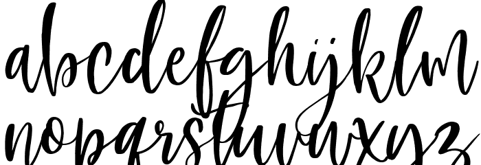 American Beauty Demo Regular Font LOWERCASE