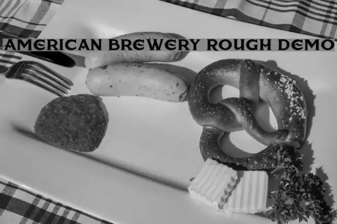American Brewery Rough Demo Font examples