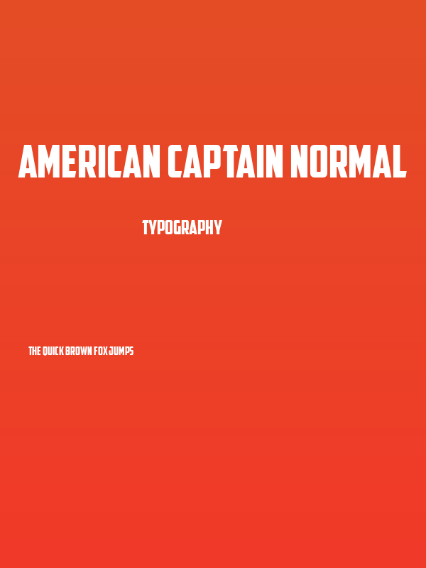 American Captain Normal Poster