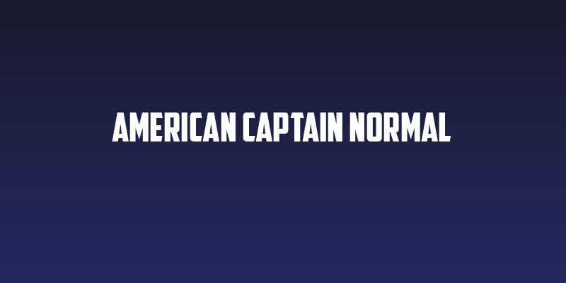 American Captain Normal Social Header