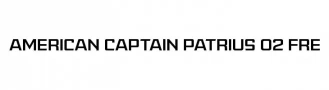American Captain Patrius 02 FRE  Frei Schriftart Herunterladen