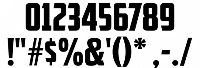 American Captain Font OTHER CHARS