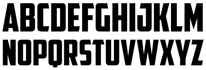 American Captain Font LOWERCASE
