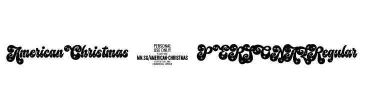American Christmas 2 PERSONAL Regular  Скачать бесплатные шрифты