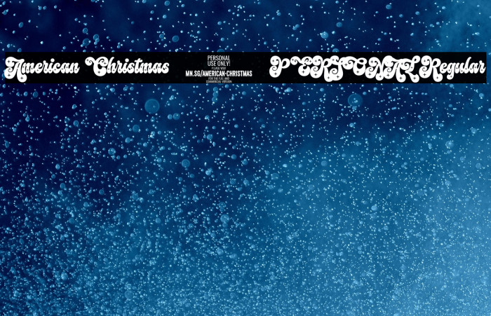 American Christmas 2 PERSONAL Regular Example 2